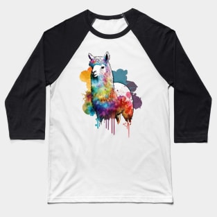 Alpaca Llama Colordrops Baseball T-Shirt